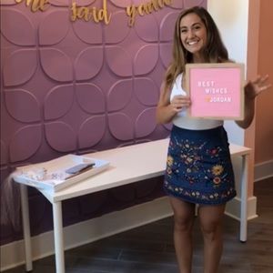 Harper Heritage Floral Denim Skirt